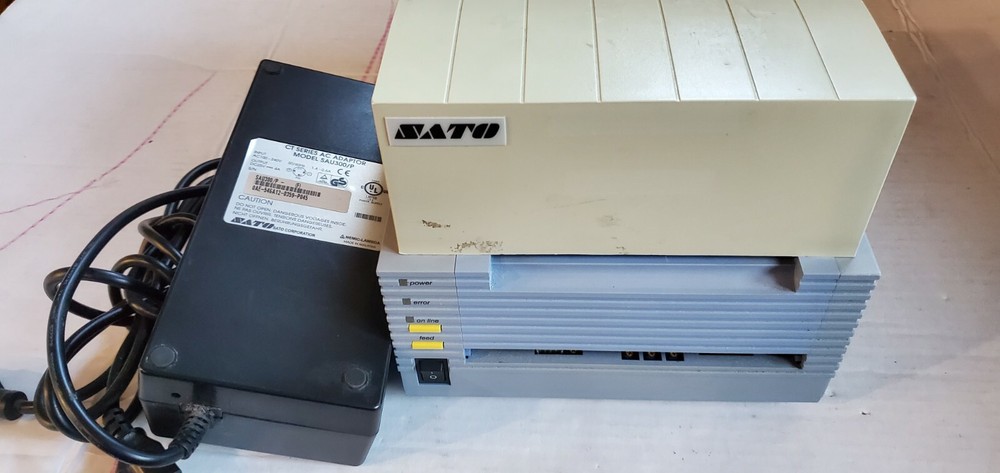 Sato CT410DT Parallels serial Port Ready Barcaode Printer W/ AC Tested