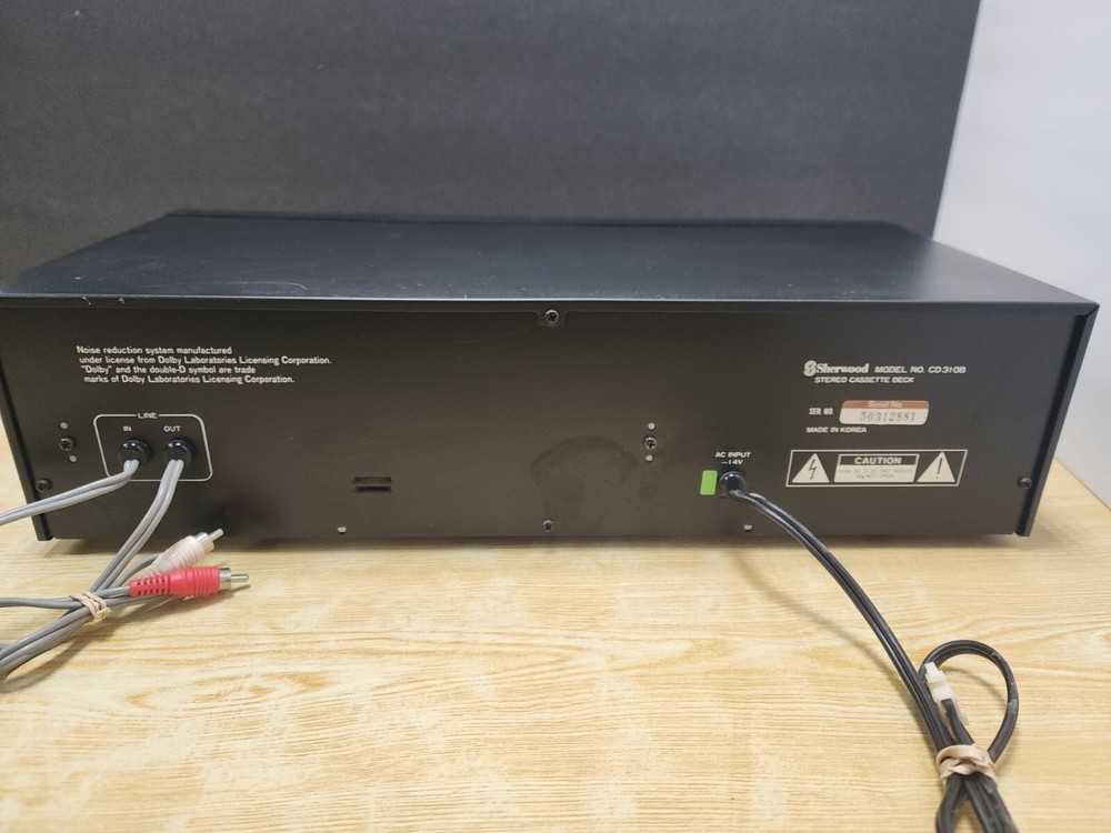 Sherwood Stereo Cassette Deck CD310B Untested