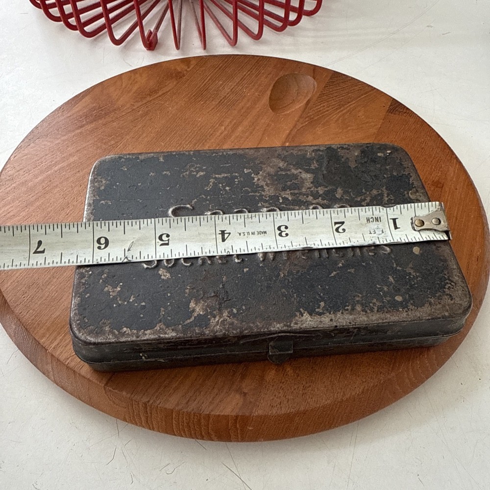 Vintage Snap-On Socket Wrenches EMPTY Metal Box Case