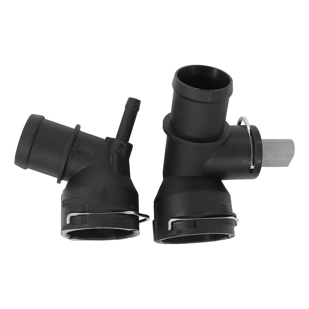 Roneeson Radiator Coolant Upper and Lower Hose Coupling Adapter Black
