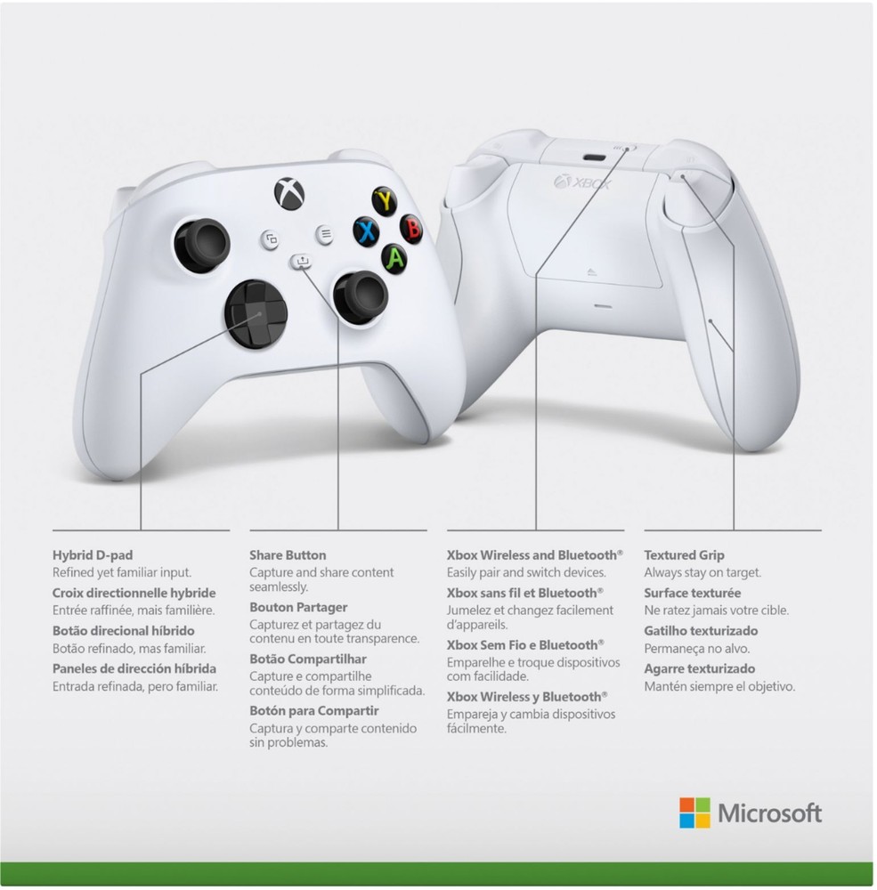 Microsoft - Xbox Wireless Controller for Xbox Series X, Xbox Series S, Xbox O...
