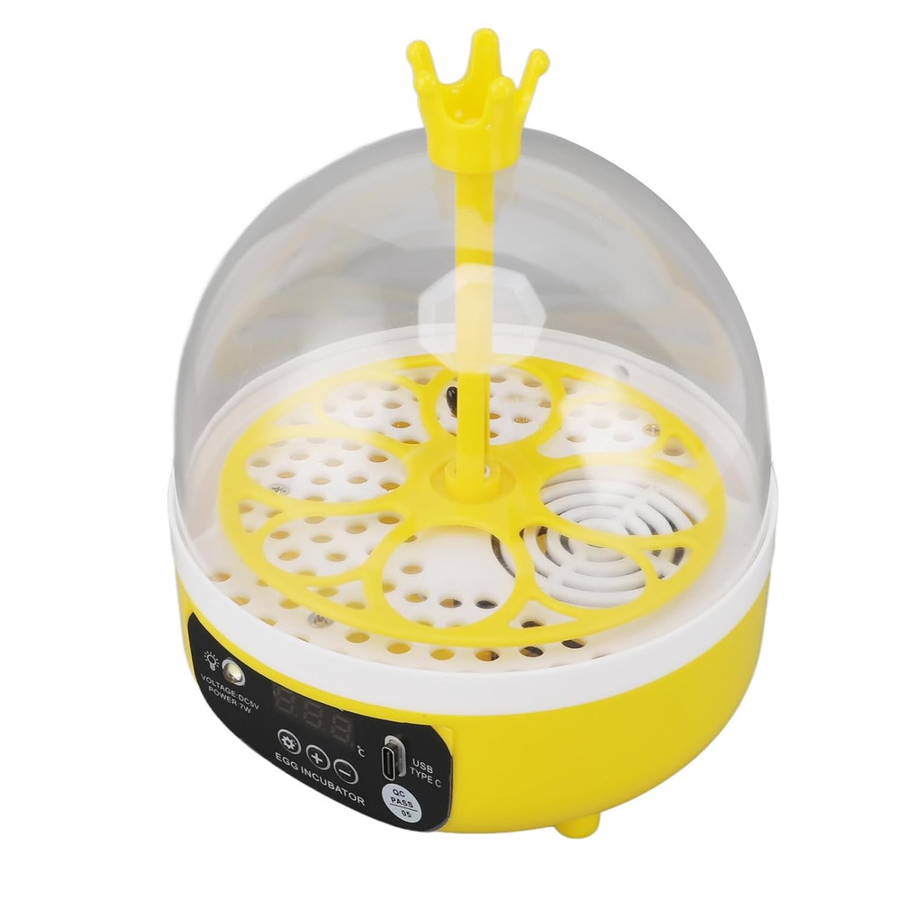 Egg Incubator, Automatic Temperature Control 4 Eggs Chicken Egg Incubator Portab