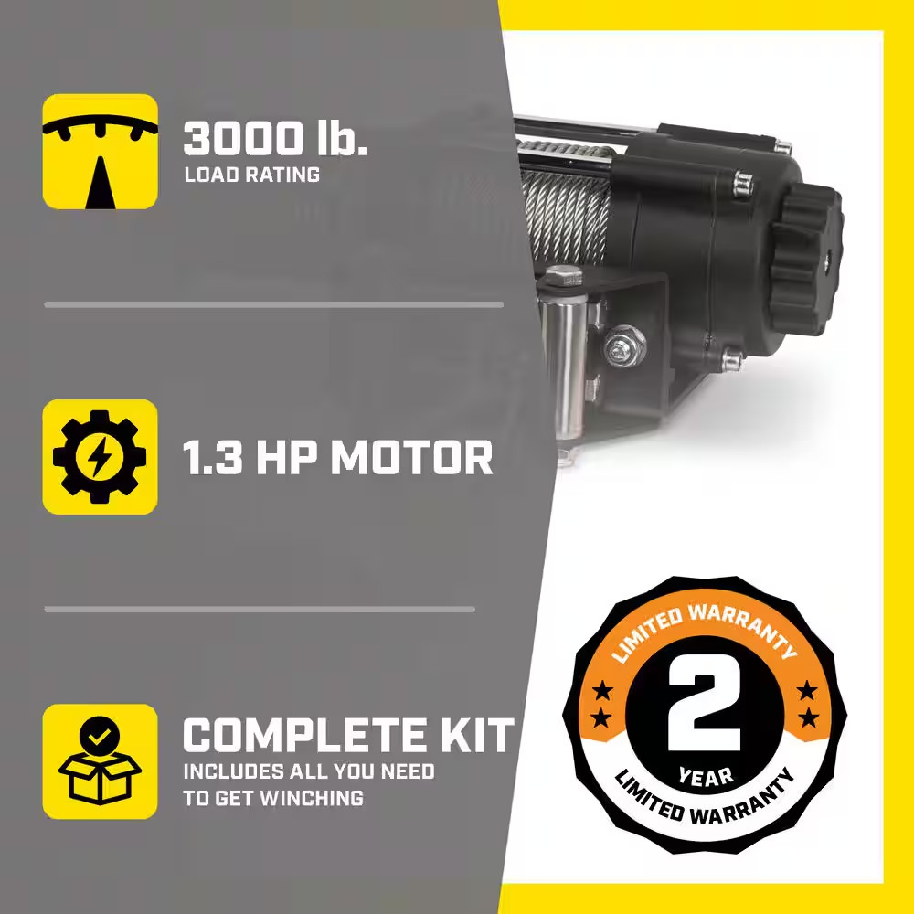 3000 Lbs. Winch Kit