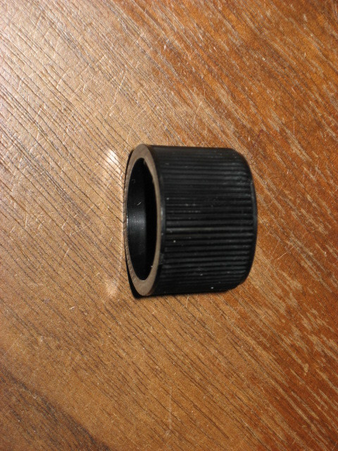 Heathkit Knob, black with metal insert