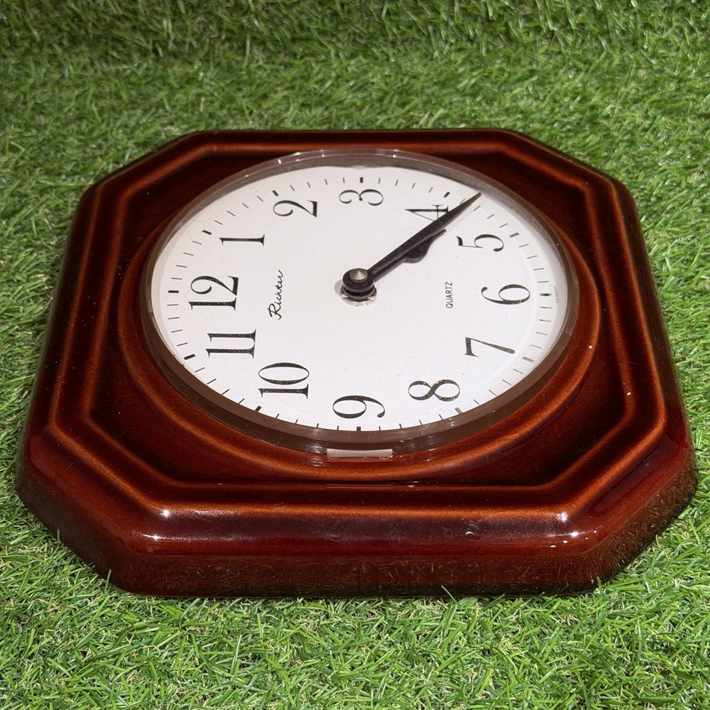 Vintage Richter German Retro Ceramic Wall Clock / Working