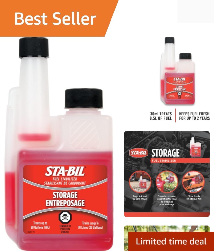 236ml Fuel Stabilizer - Gold Metal Construction for Enhanced Performance