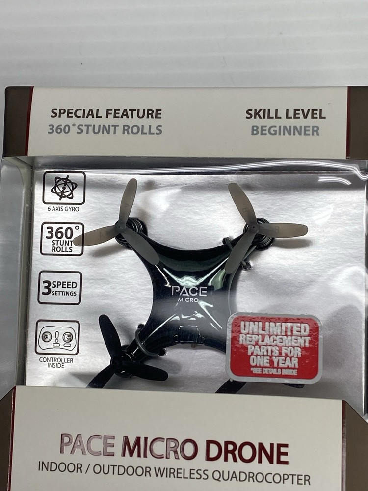 Micro Drone Propel Navigator Pace Wireless Quadcopter Beginner Stunt Drone Black
