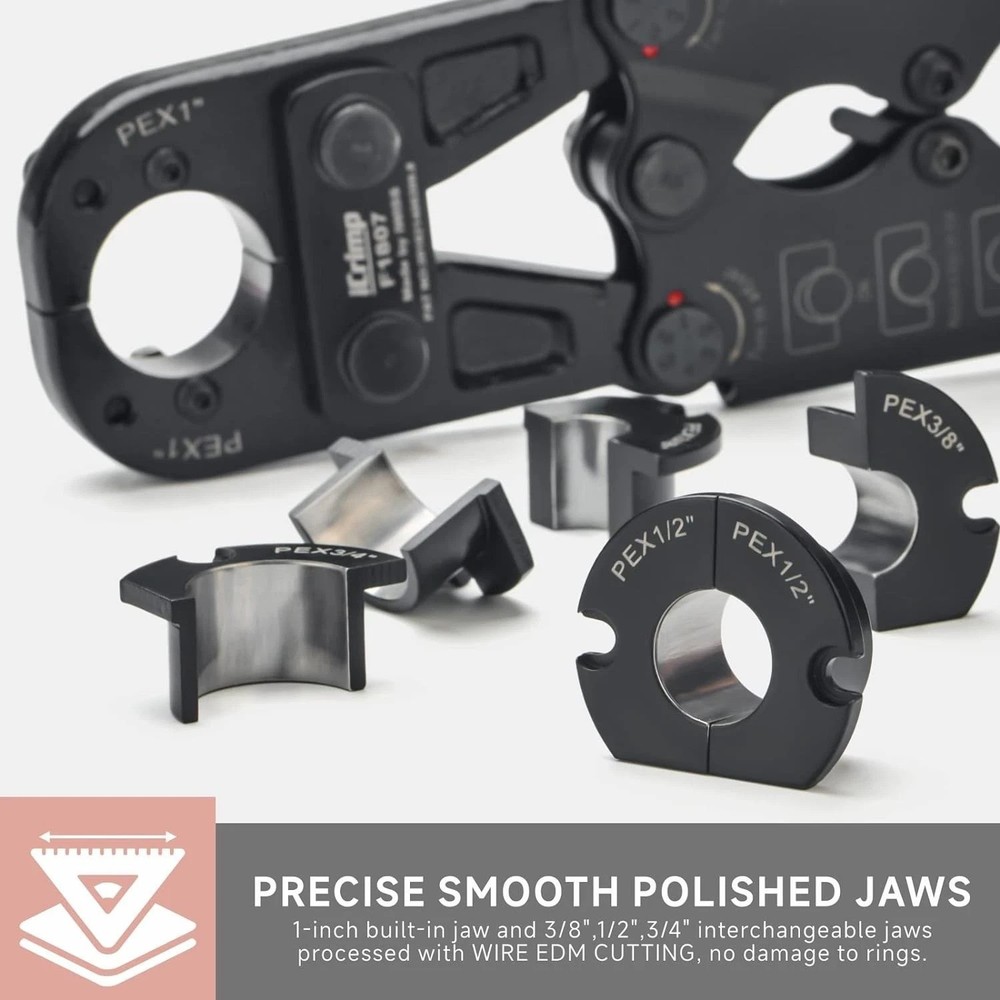 Portable Pex Pipe Crimper Set - Metal Construction