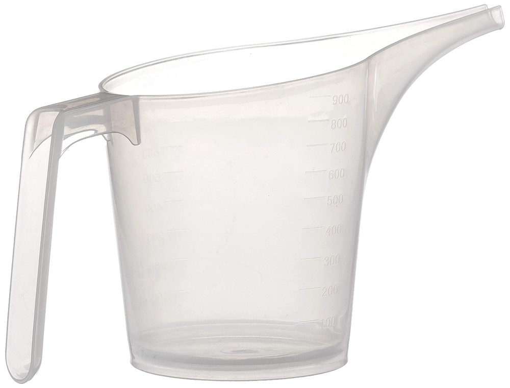 Easy Pour Measuring Cup With Funnel Spout 3.5 Clear Plastic