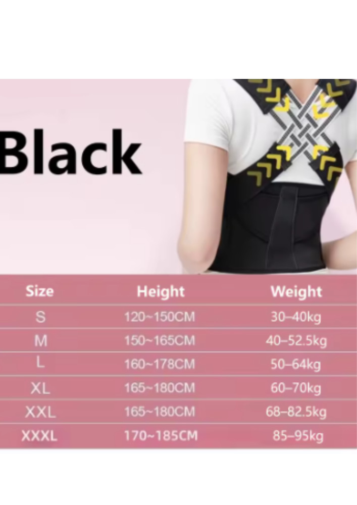 Adjustable Back Posture Corrector Belt Lumbar Spine Shoulder Support Unisex