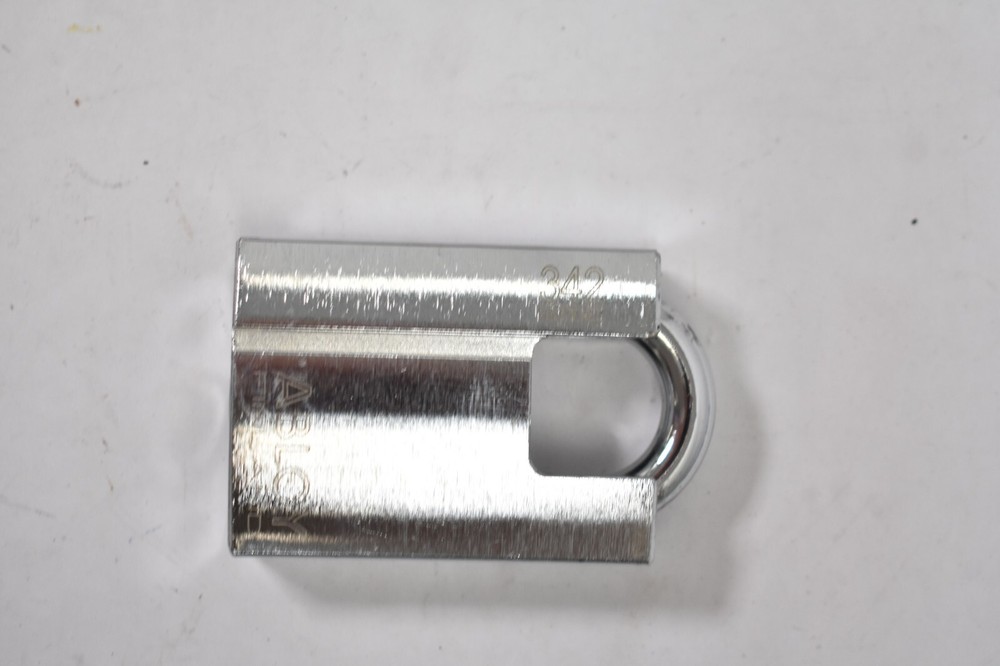 Abloy Keyed Padlock NO KEYS Partially Hidden Shackle Rectangular BRANDED