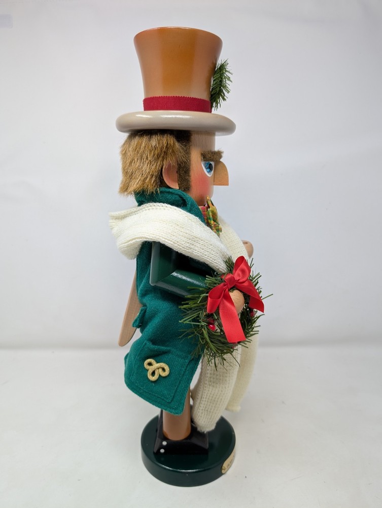Steinbach German Nutcracker BOB CRATCHIT & TINY TIM 17.5" (Tiny Tim Missing)