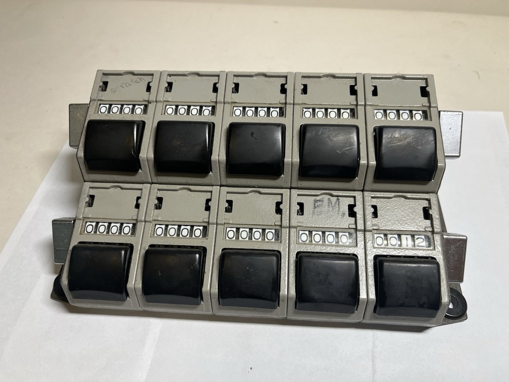 Multiple Tally Denominator 12 Button 4 Digit Counting Unit Tested and Working