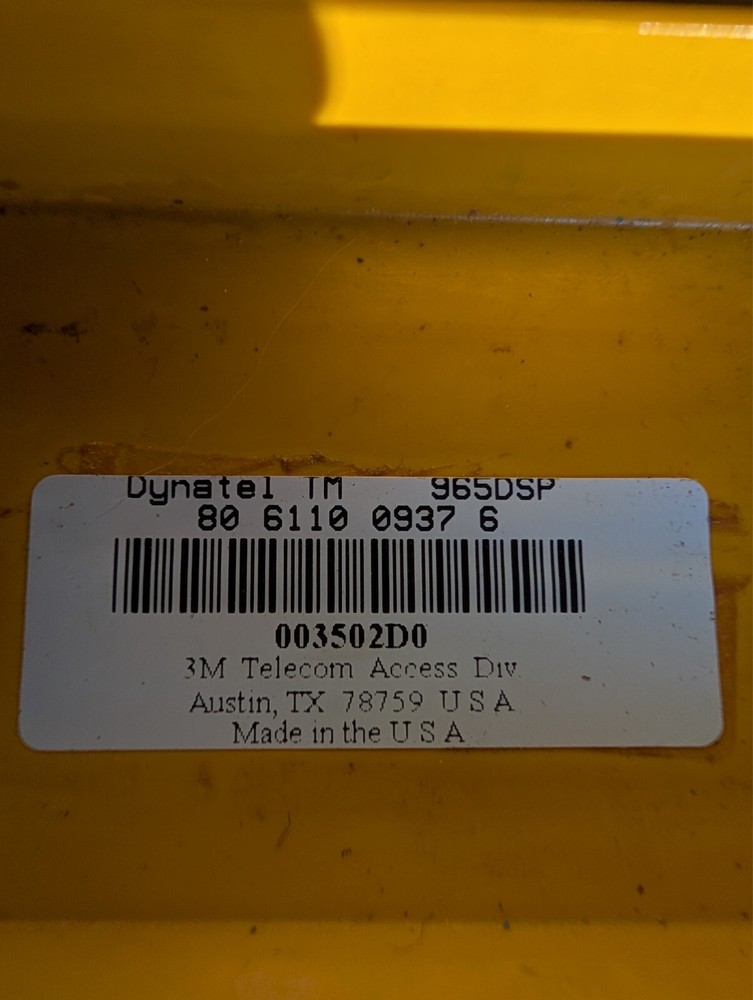 3M Dynatel 965DSP Loop Analyzer TDR With Case & Wires