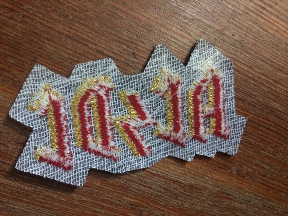 AC/DC vintage 80's iron on patch (red)