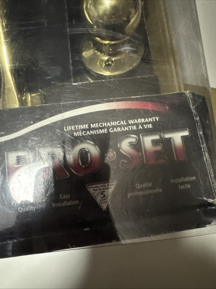 Pro Set Front Door Lock Handle and Deadbolt - Full Door Handle & Lock Set