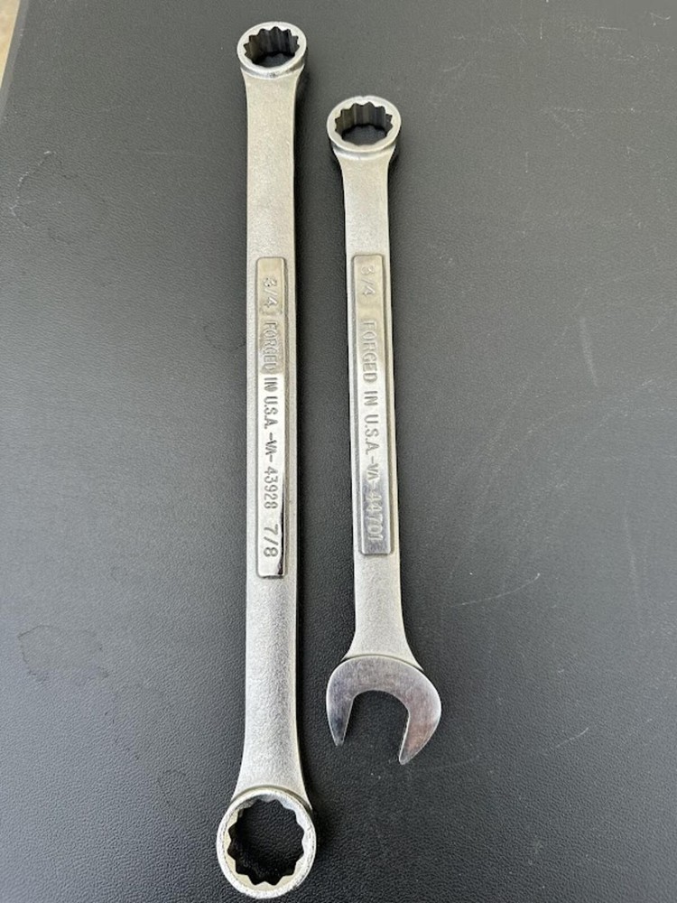 Craftsman USA 3/4 Wrench Set Box & Combo