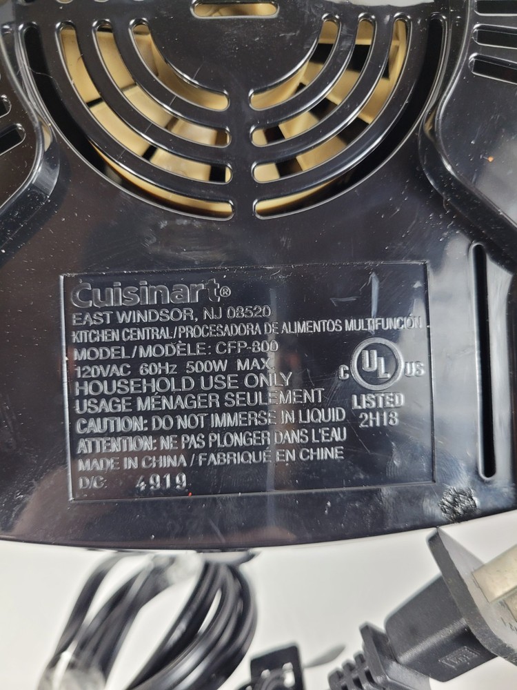 Cuisinart Kitchen Central Food Processor CFP-800 Replacement Base Motor ONLY