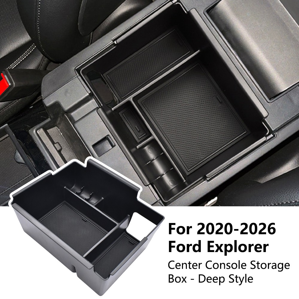 For 2020-2026 Ford Explorer Center Console Storage Box Organizer Tray Accessory