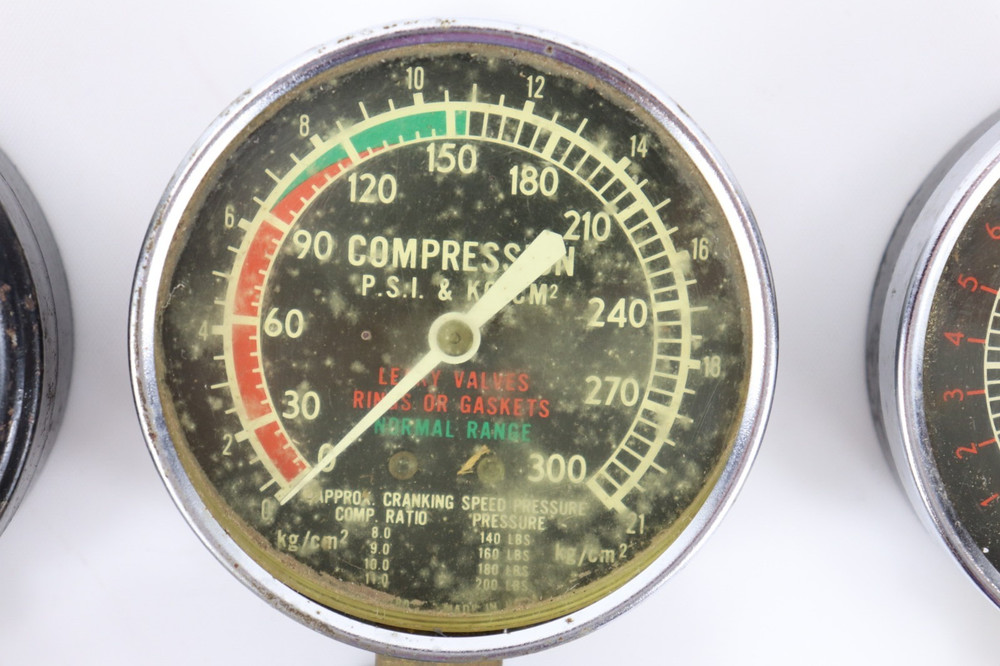 4 Vintage Cornwell Compression Tester