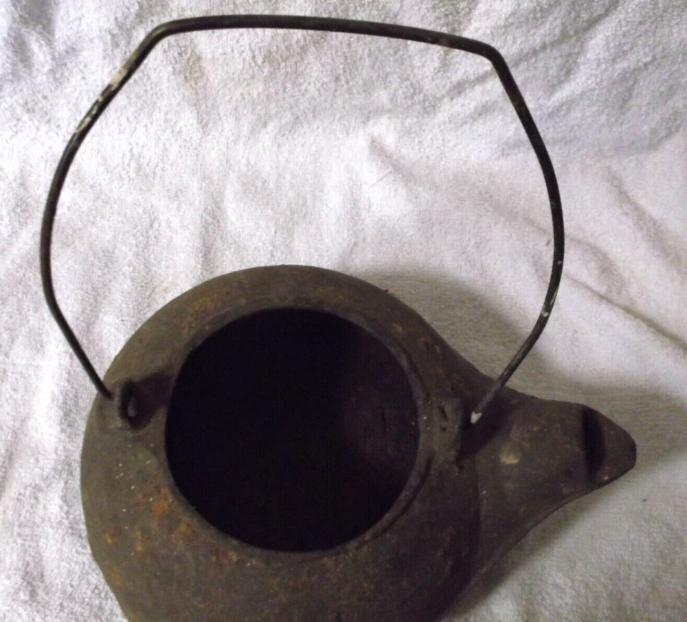 Cast Iron Coffee/Tea Pot, No Lid