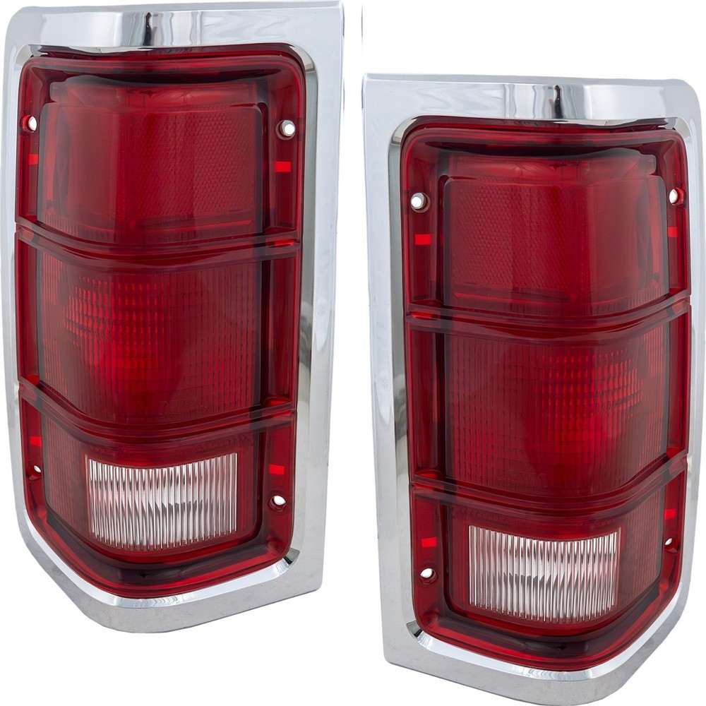 Tail Light Set For 1981-1993 Dodge D150 and W250 Driver and Passenger Side