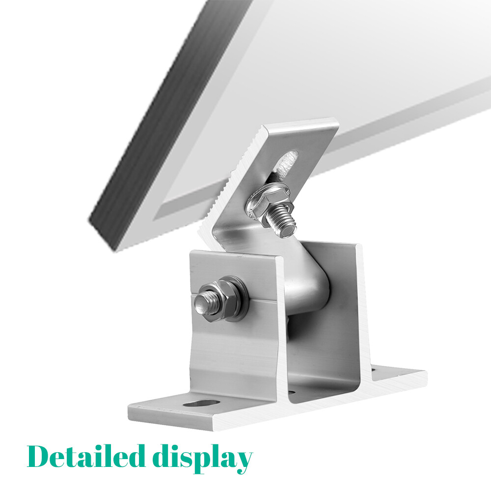 1-4Pair Solar Panel Mounting Brackets Adjustable Angle Roof Tilt Mount Bracket