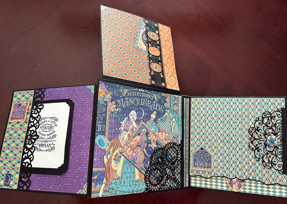 Handmade Album Using Graphic 45 Midnight Masquerade