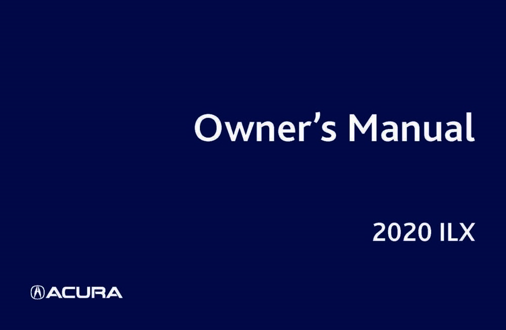 2020 Acura ILX Owner's Manual