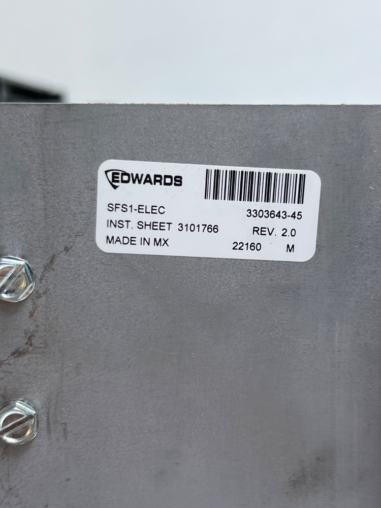 EDWARDS SFS1-ELEC FIRE ALARM SAFETY CONTROL SYSTEMS BASE