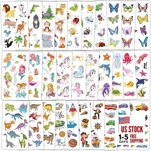 320 Patterns Temporary Tattoos, 36 Sheets Temporary Tattoos, 320Patterns