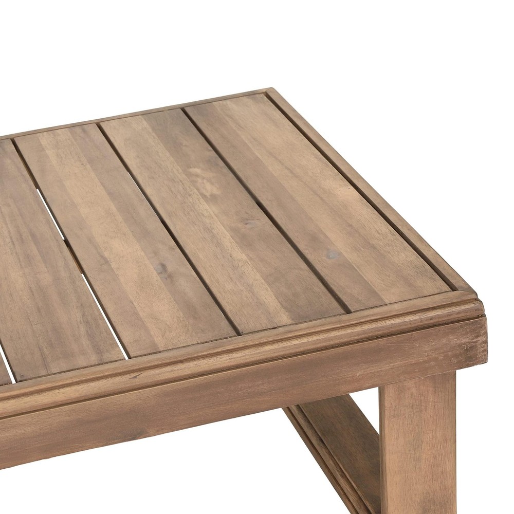 Westchester Rectangular Coffee Table - Acacia Wood - Brown Wash