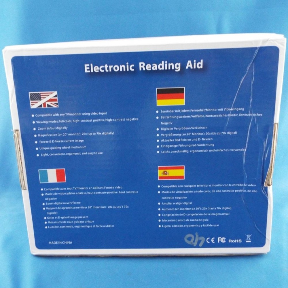 Digital Television-Video Electronic Magnifier Reading Aid