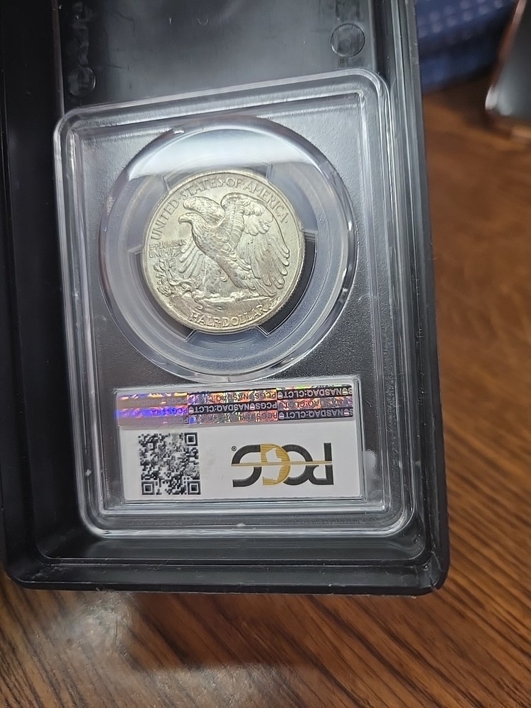1943-D Walking Liberty Half Dollar : PCGS MS66