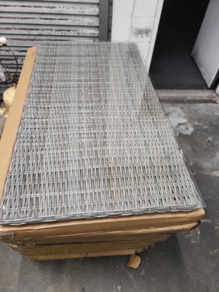 CofeTable Glass Top 26"x 48"Rectangle Tempered  Thick Flat Polish Edge