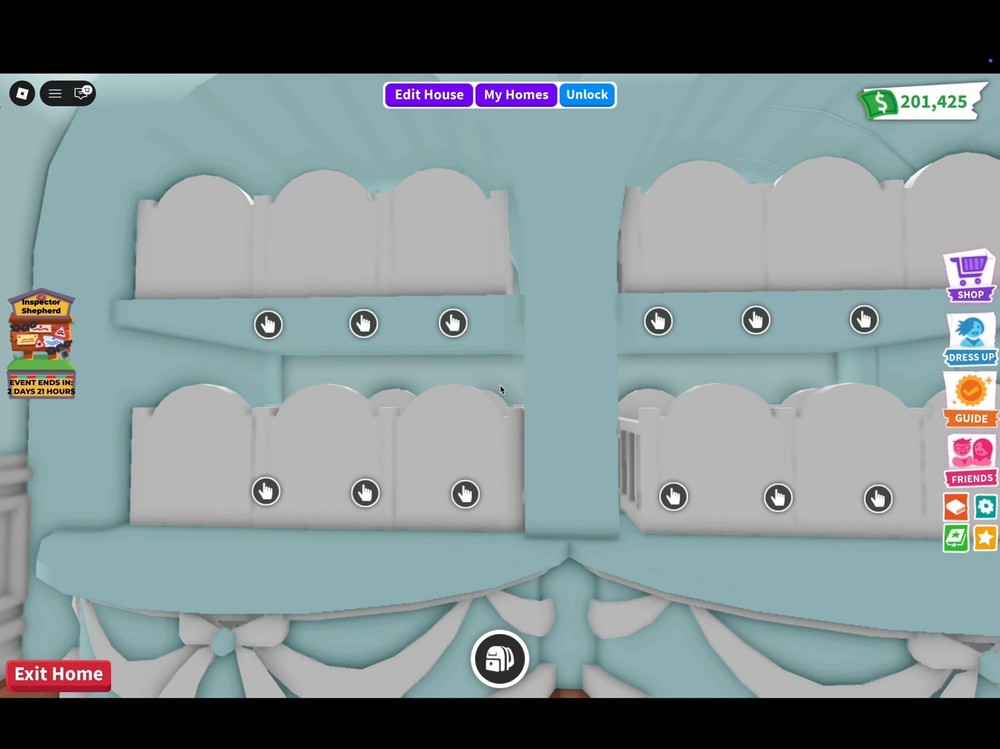 adopt me blue tiny grinding home 🐬🩵