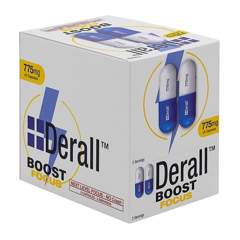 Derall Boost Next Level Focus - Mental Focus No Crash 775mg