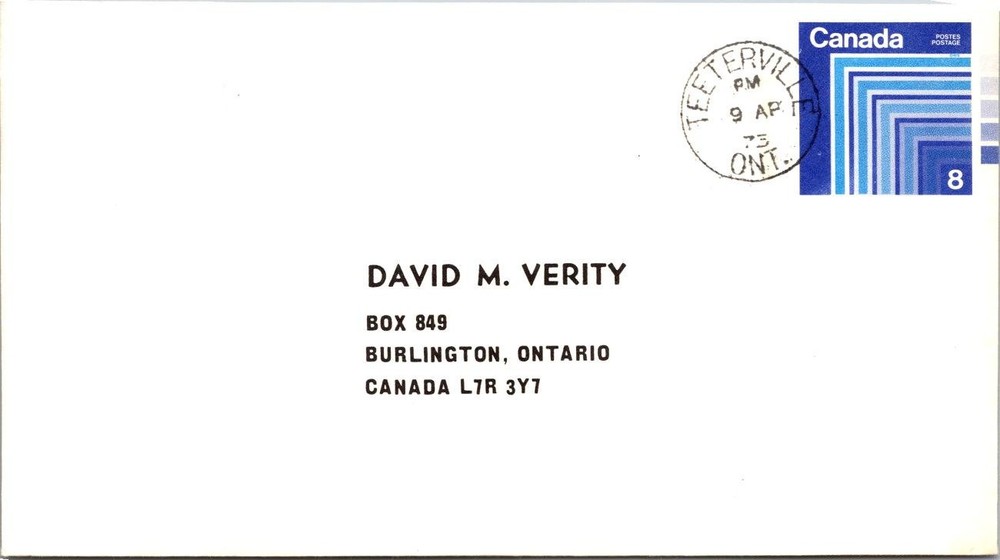 Canada 1973 Teeterville Ont - A02262