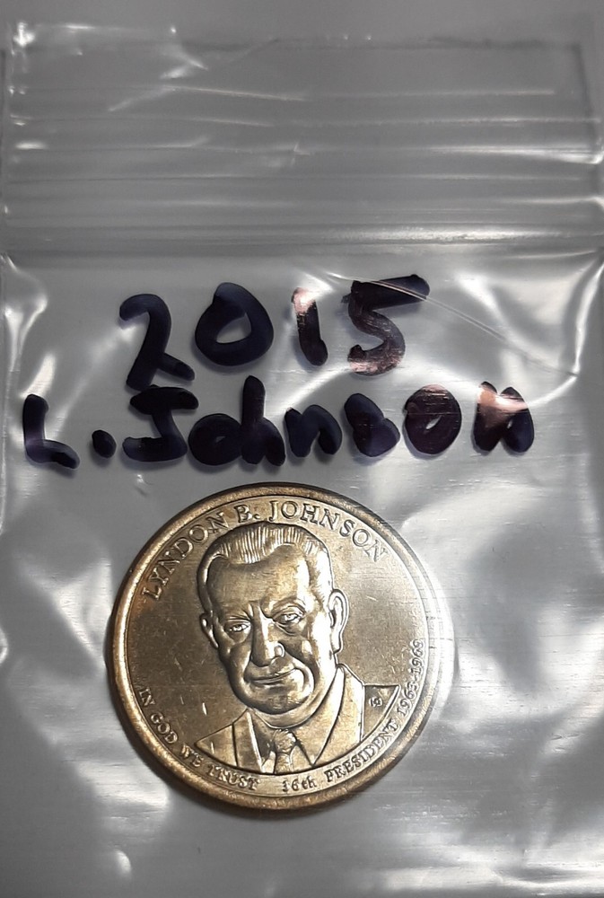 2015 –D President Lynden Johnson Dollar.