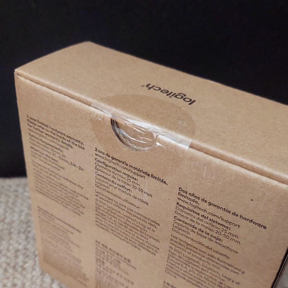 Logitech Rally Mic Microphone Pod Mount for Desktop or Ceiling [Graphite]