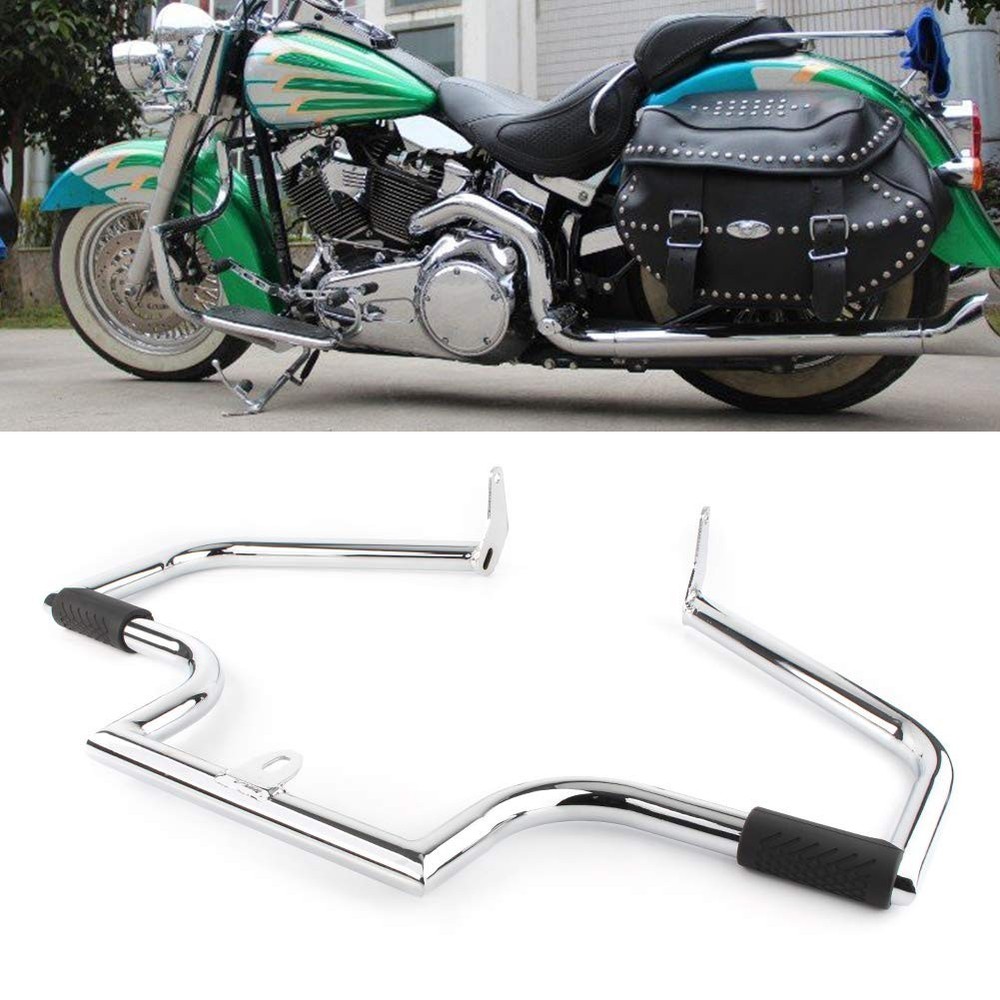 Mustache Guard Crash Bar for Harley Davidson Softail 2000-2017 Silver