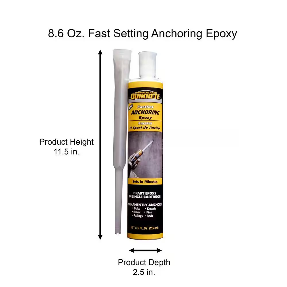 8.6 Oz. Fast-Setting Anchoring Epoxy