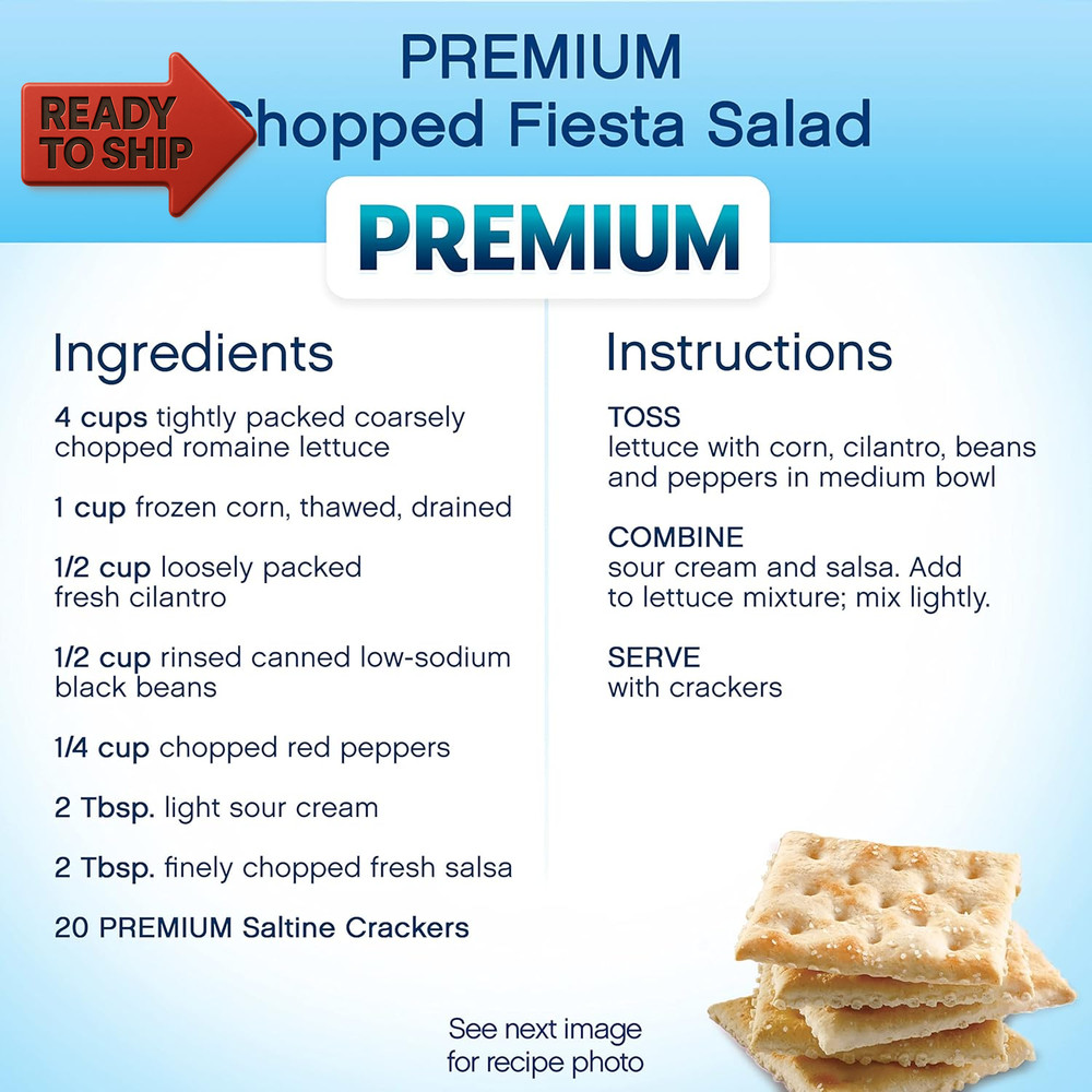 Premium Original Saltine Crackers, Lunch Snacks, Bulk Snacks, 12 - 4 Oz Boxes