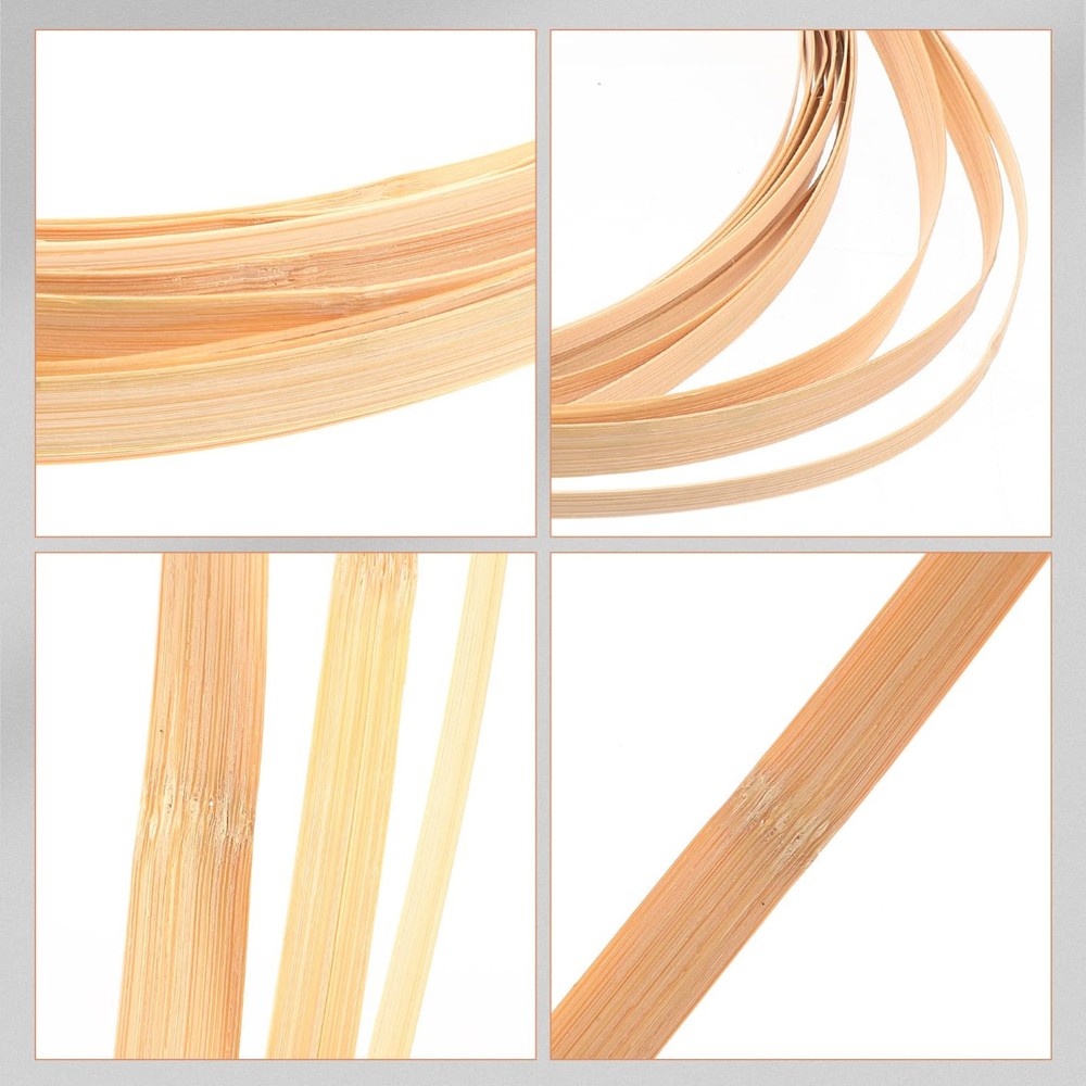 3 Rolls Strips for Weaving Thin Flat Reed Coil Wide Strips Craft Long Smooth ...