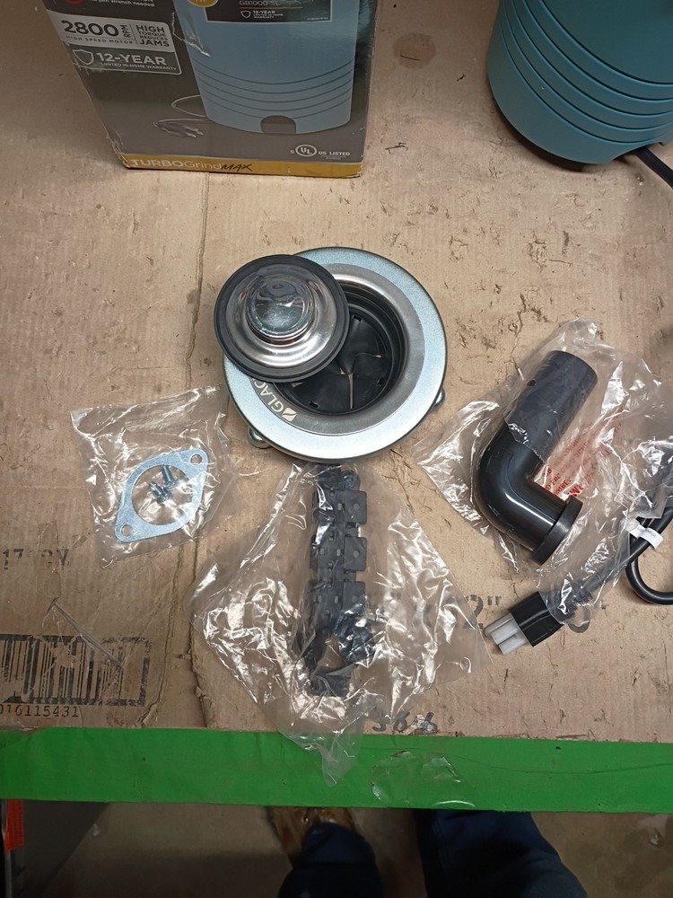 Glacier GB1000-SL, Bay Turbo Grind Max 1 HP Garbage Disposal, Open Box,