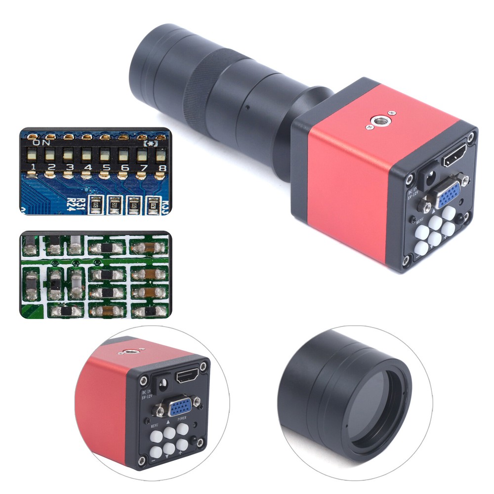 HDMI Video Microscope Digital Industry Video Inspection Microscope Camera 1080P