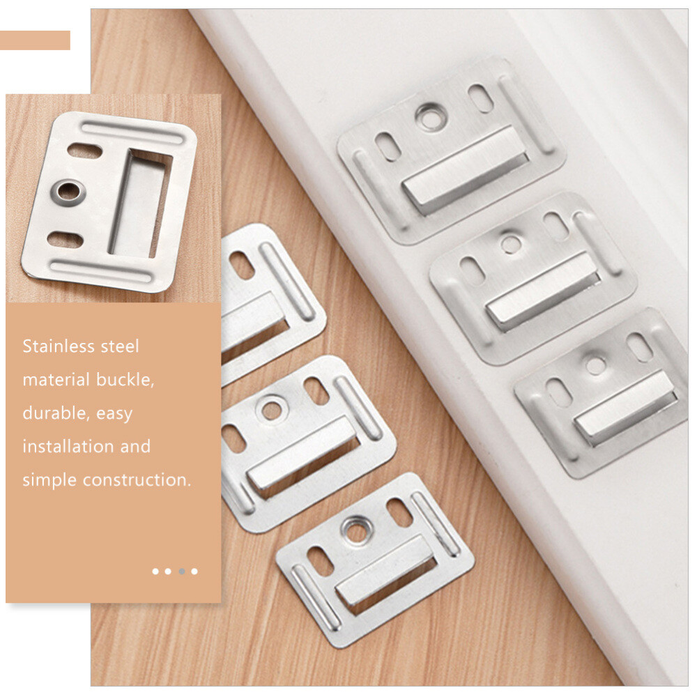100Pc Integrated Wall Panel Clamp Hemoton Wpc Installation Clips Buckle Clamp