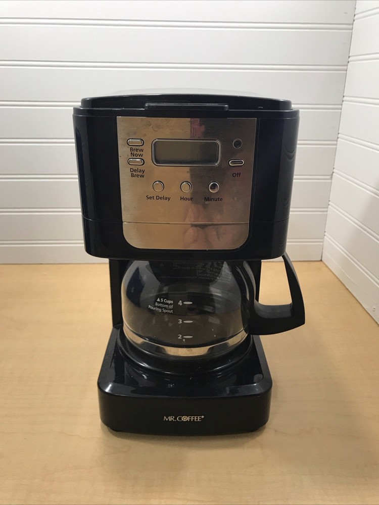 Mr Coffee Programmable 5 Cup Drip Coffee Maker Black Model #JWX3