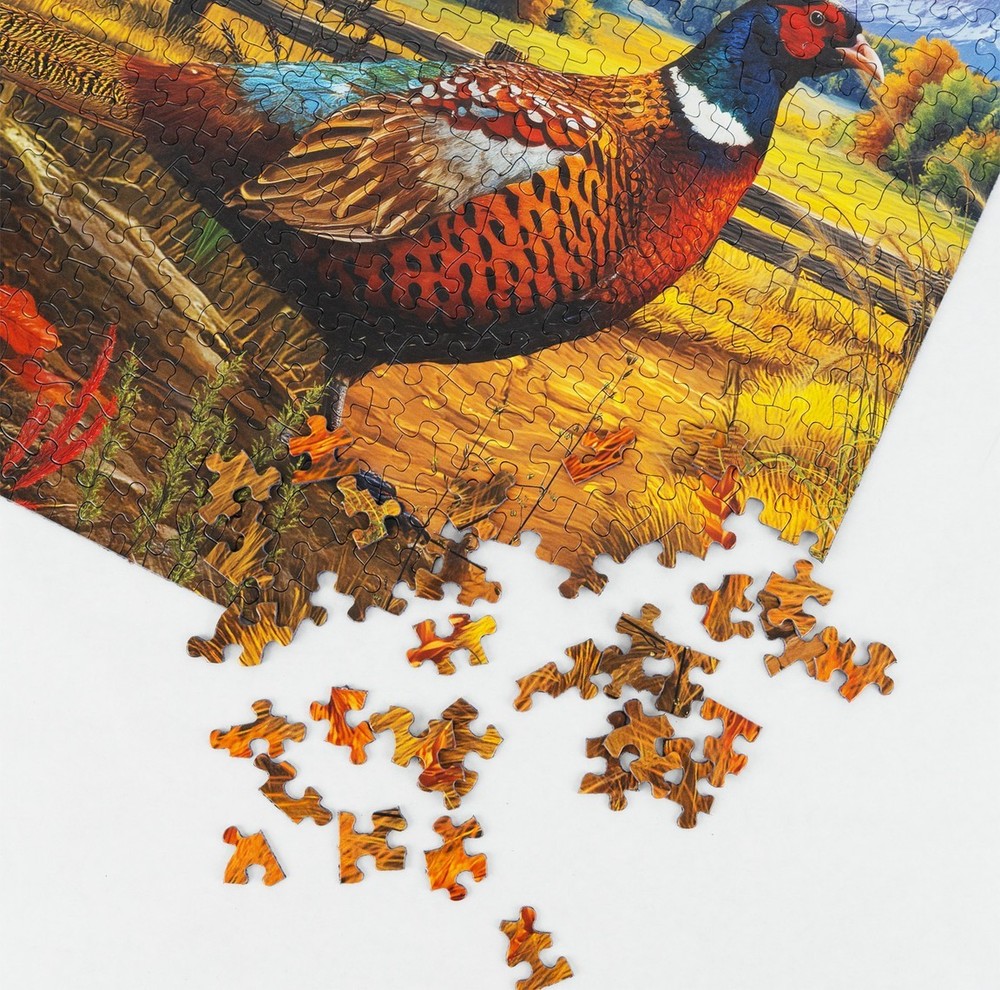 Golden Fields Pheasant 500 Piece Jigsaw Puzzle Springbok New