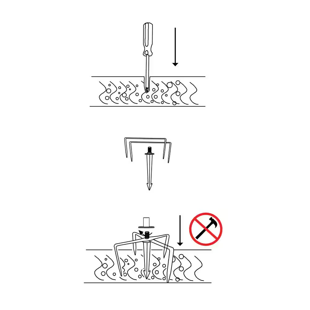 9.8 Ft. String Light Pole in Black (1-Pack)